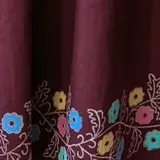 Образец льна цвета бордо